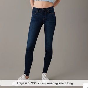 American Eagle Skinny Jeggings 00 Low Rise
